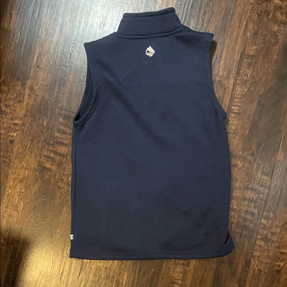 Boys Navy Blue Sleeveless Vest - Picture 4 of 5